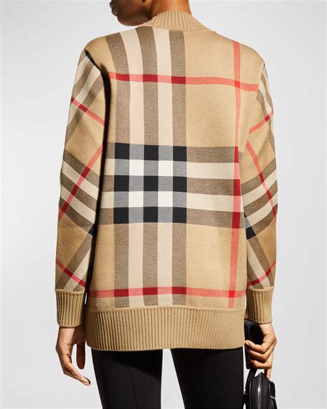 Burberry Caragh Check Jacquard Cardigan 